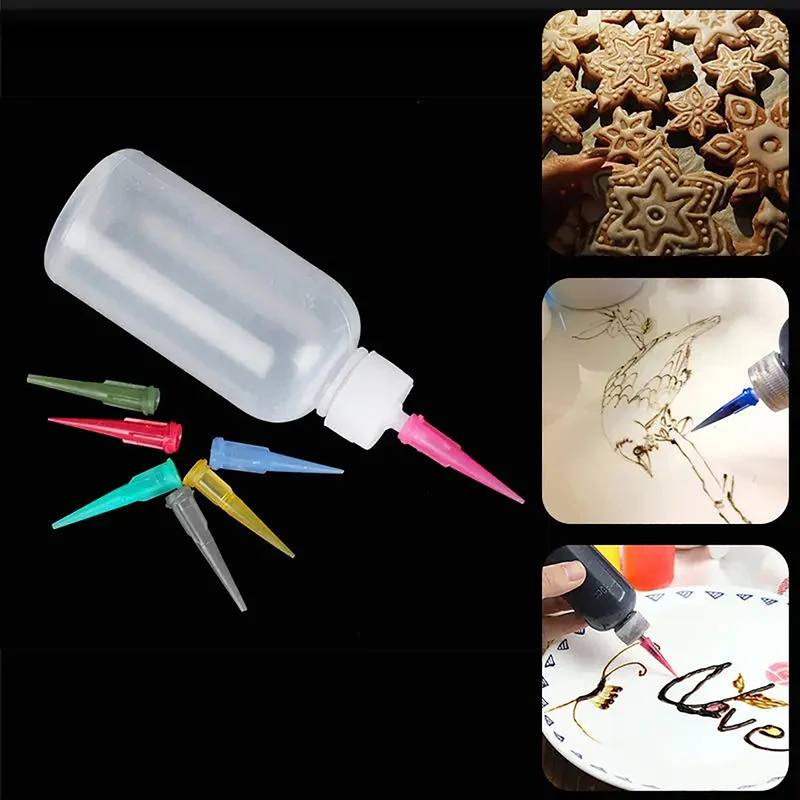 Kitchen Baking Drawing - زجاجات ضغط للكريمة والمربى مع 7