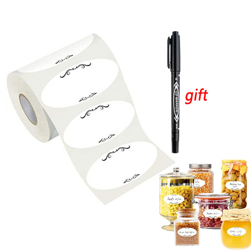 Kitchen.Baking Labels - 150-300 قطعة تاريخ علامات الطعام ملصق