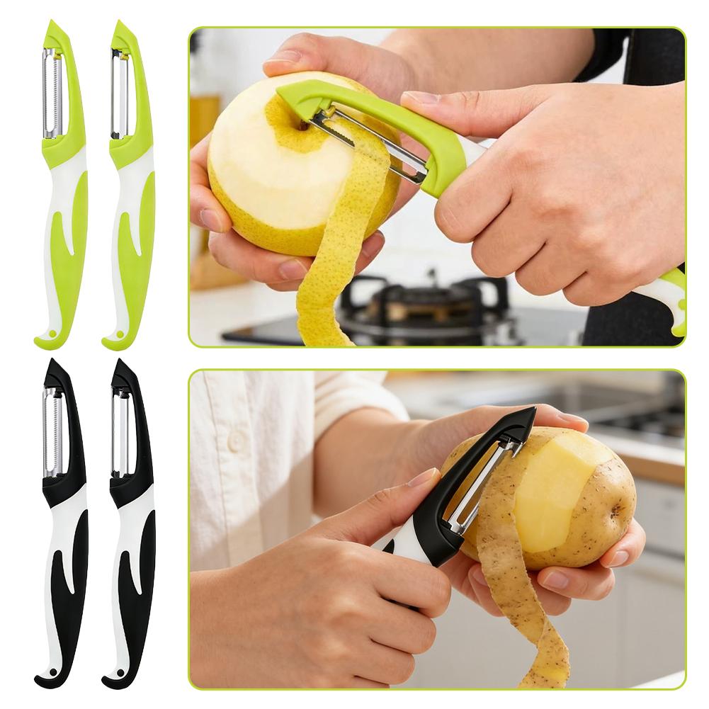 Kitchen Jobs - قطاعة خضروات من الفولاذ المقاوم للصدأ،