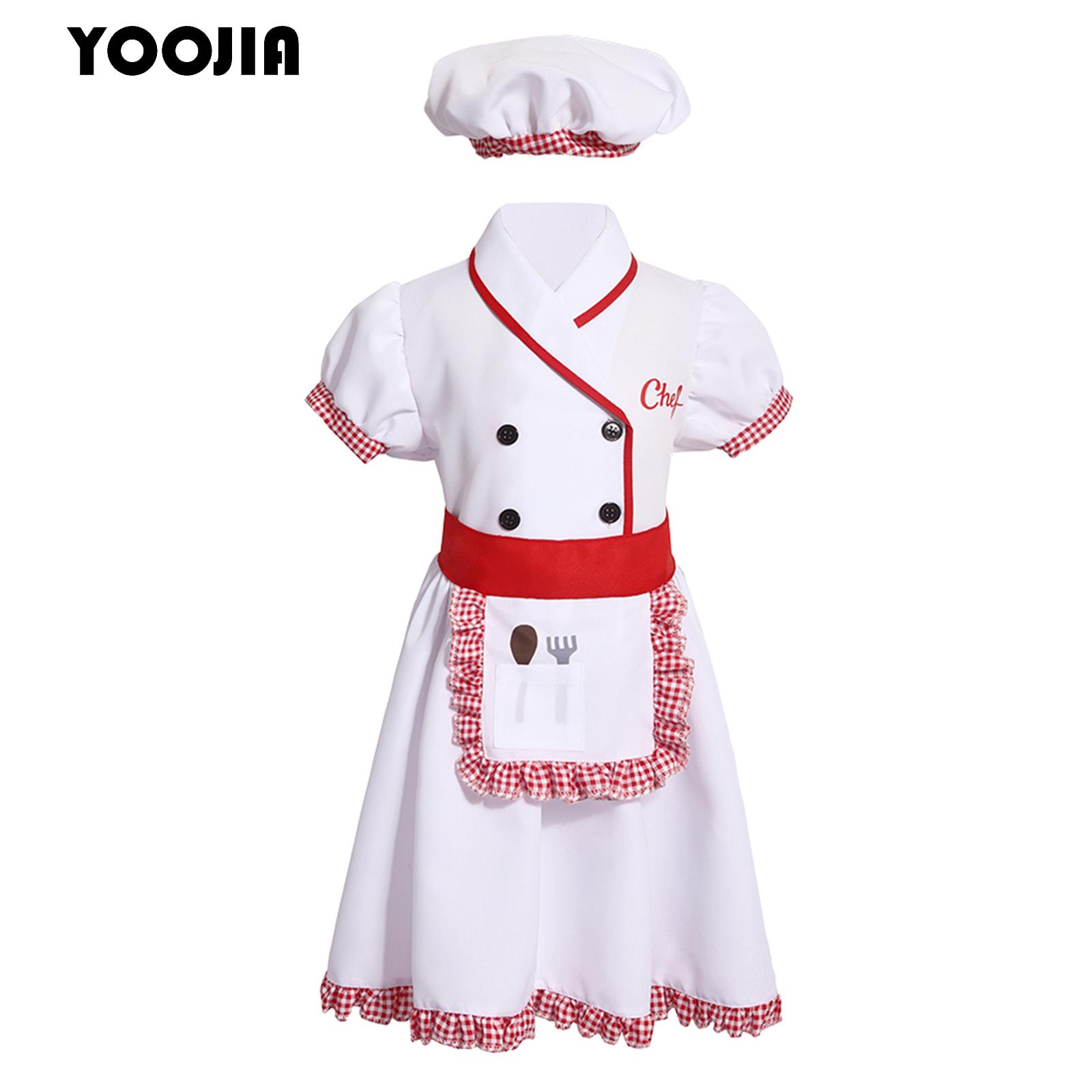 Cooking Chef Xl - الأولاد فتاة الشيف الزي الرسمي المئزر