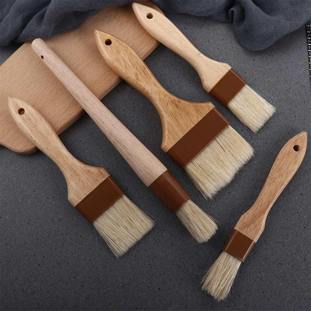 Kitchen Baking Brush - فرشاة شواء بمقبض خشبي ، إكسسوارات