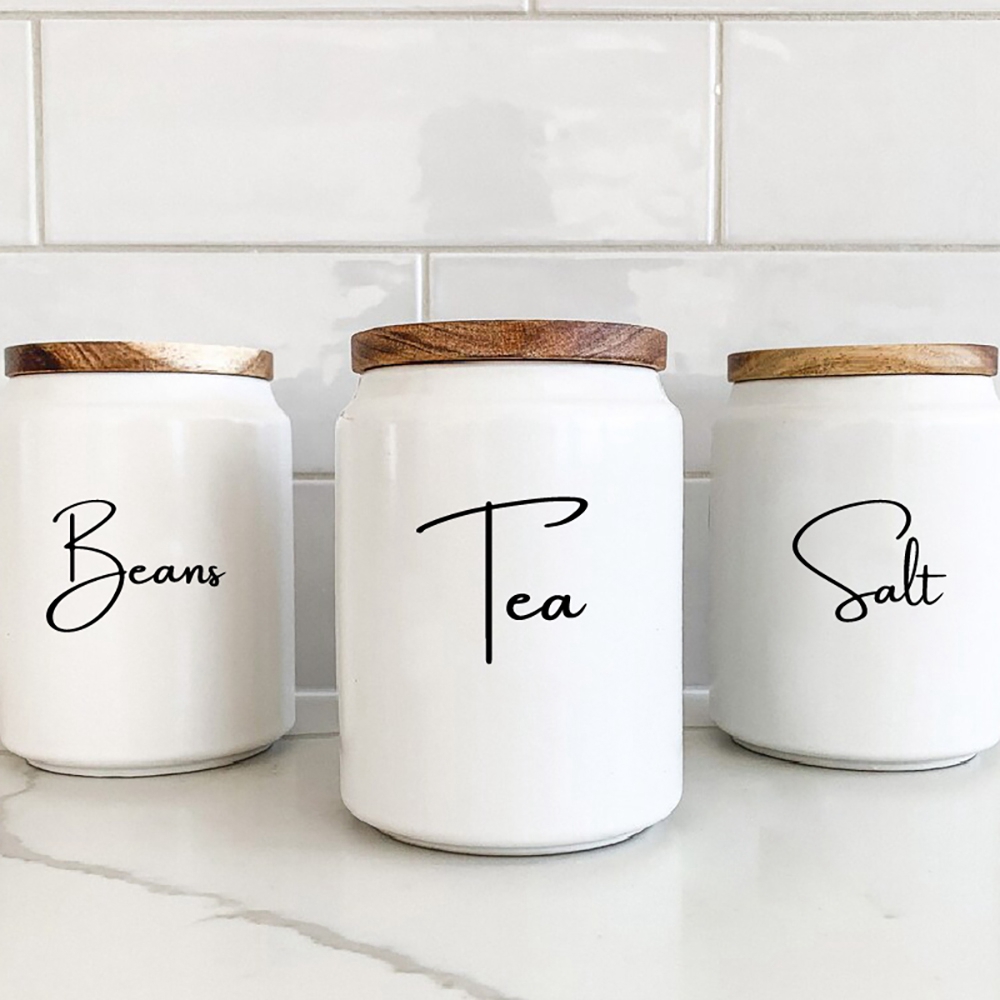 Kitchen.Baking Labels - منظم المطبخ علبة جرة تسميات ملصق
