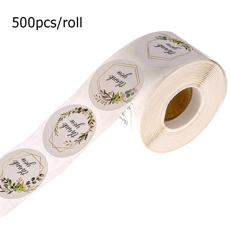 Kitchen.Baking Labels - 500 قطعة شكرًا لك ملصقات لفة