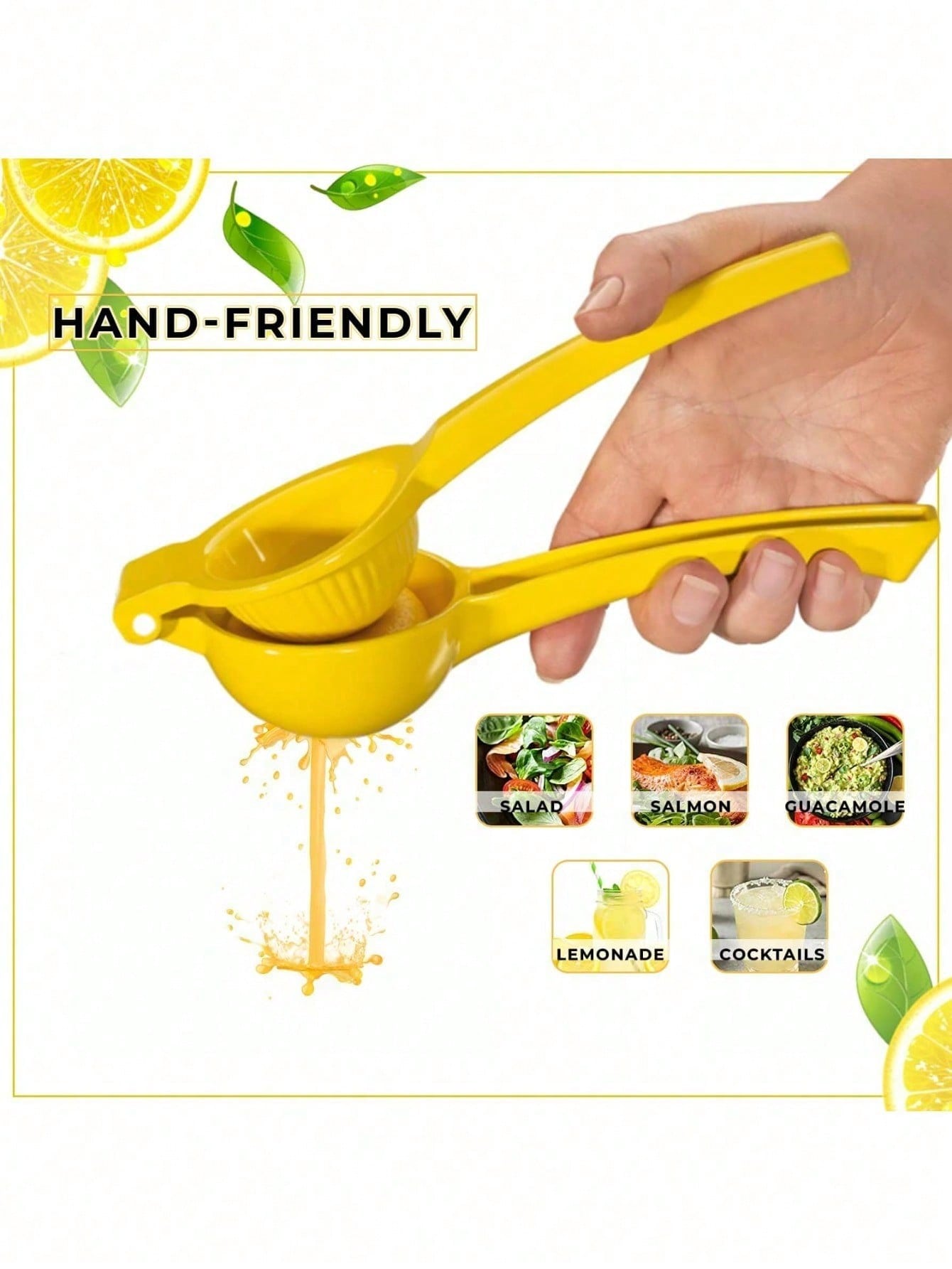 Kitchen Job - عصارة ليمون يدوية، أداة عصر الفواكه