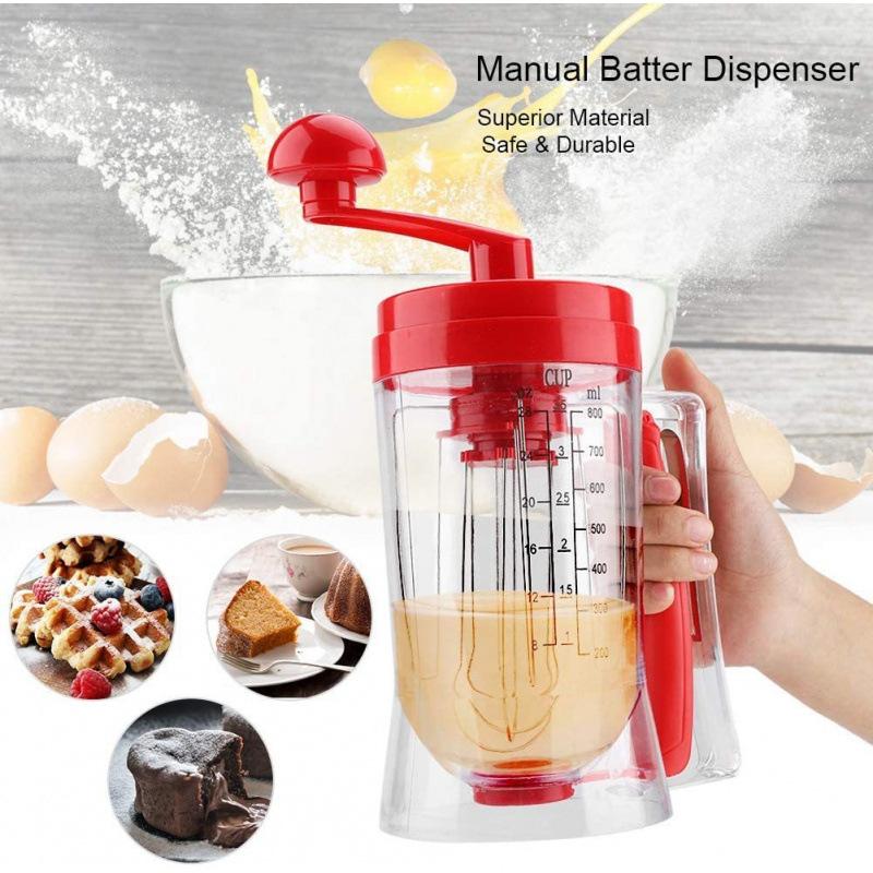 موزع يدوي مع ملصق قياس، أداة ض - مراجعة Kitchen.Baking Labels وسعره