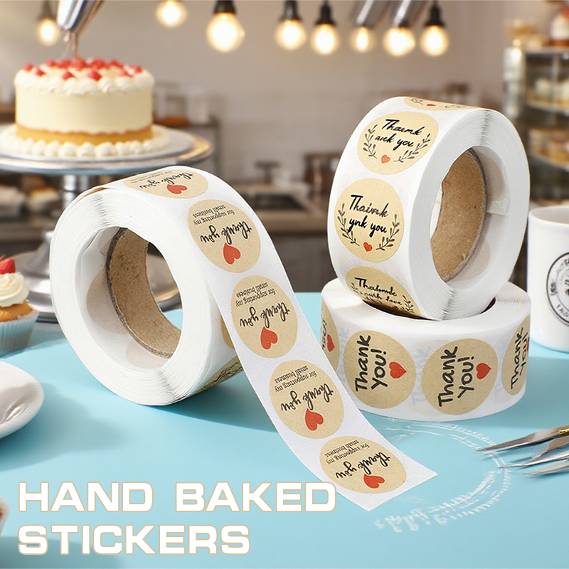 500 قطعة ملصقات شكرًا لك ملصقا - مراجعة Kitchen.Baking Labels وسعره