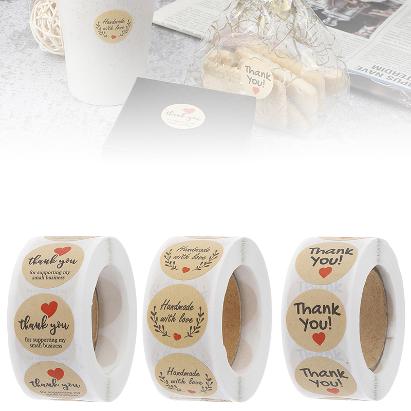 500 قطعة ملصقات شكرًا لك ملصقا - مراجعة Kitchen.Baking Labels وسعره