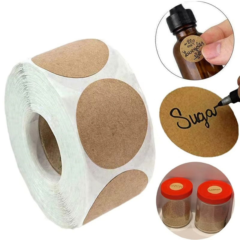 لفة واحدة من الملصقات الدائرية - مراجعة Kitchen.Baking Labels وسعره