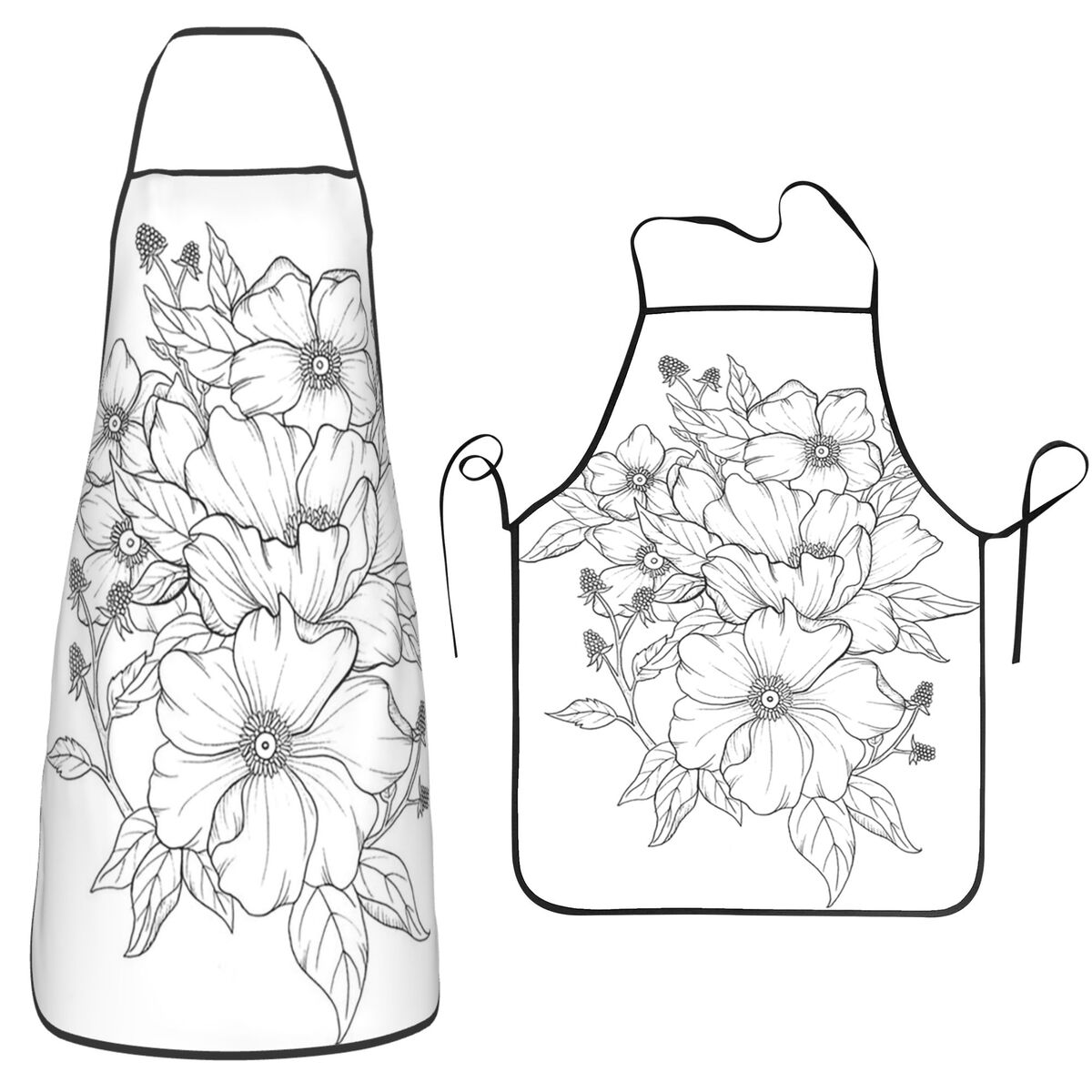 مريلة مطبخ بتصميم رسم خطوط نبا - مراجعة Kitchen Baking Drawing وسعره