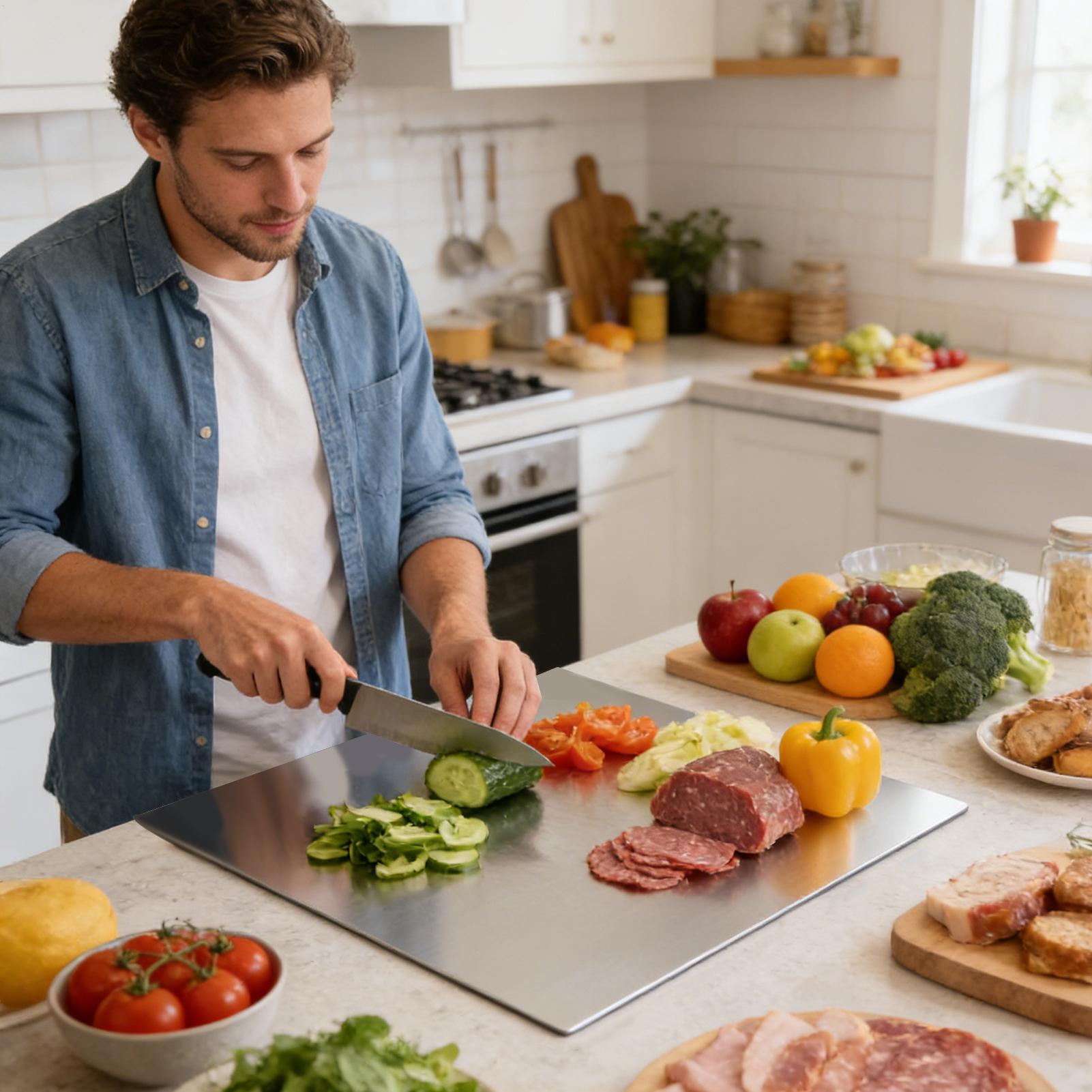 لوح تقطيع من الفولاذ المقاوم ل - مراجعة Kitchen With Baking Area وسعره