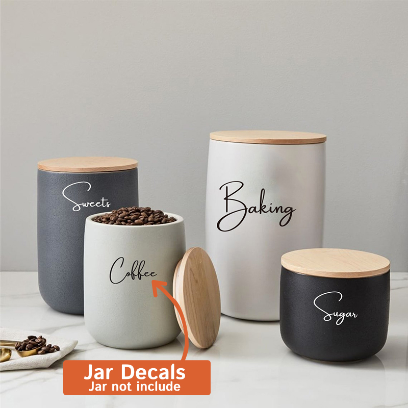 ملصق مائي فقط 8 قطع من ملصقات  - مراجعة Kitchen.Baking Labels وسعره