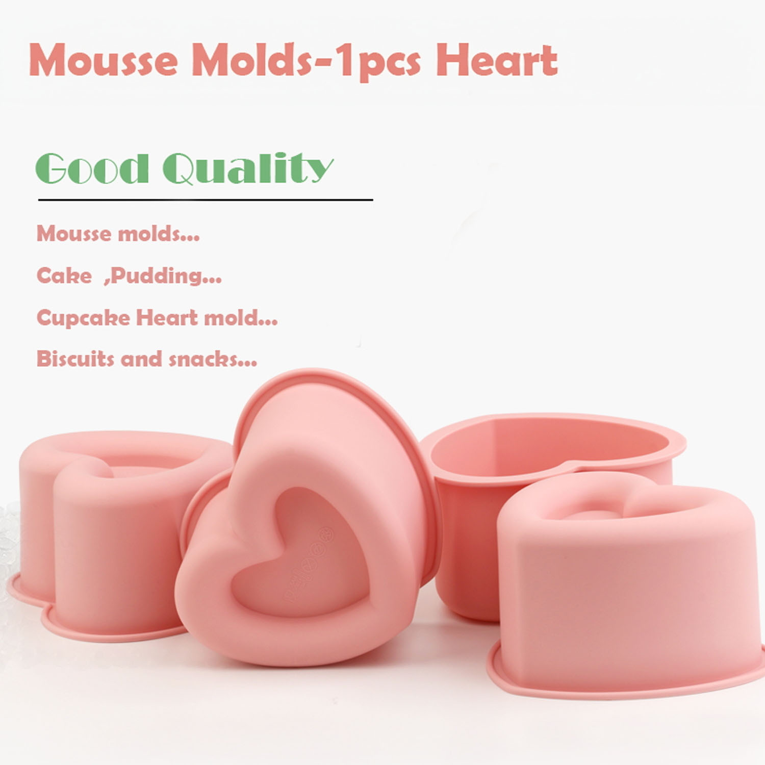 قالب سيليكون على شكل قلب لصنع  - مراجعة Kitchen Baking Must Haves وسعره