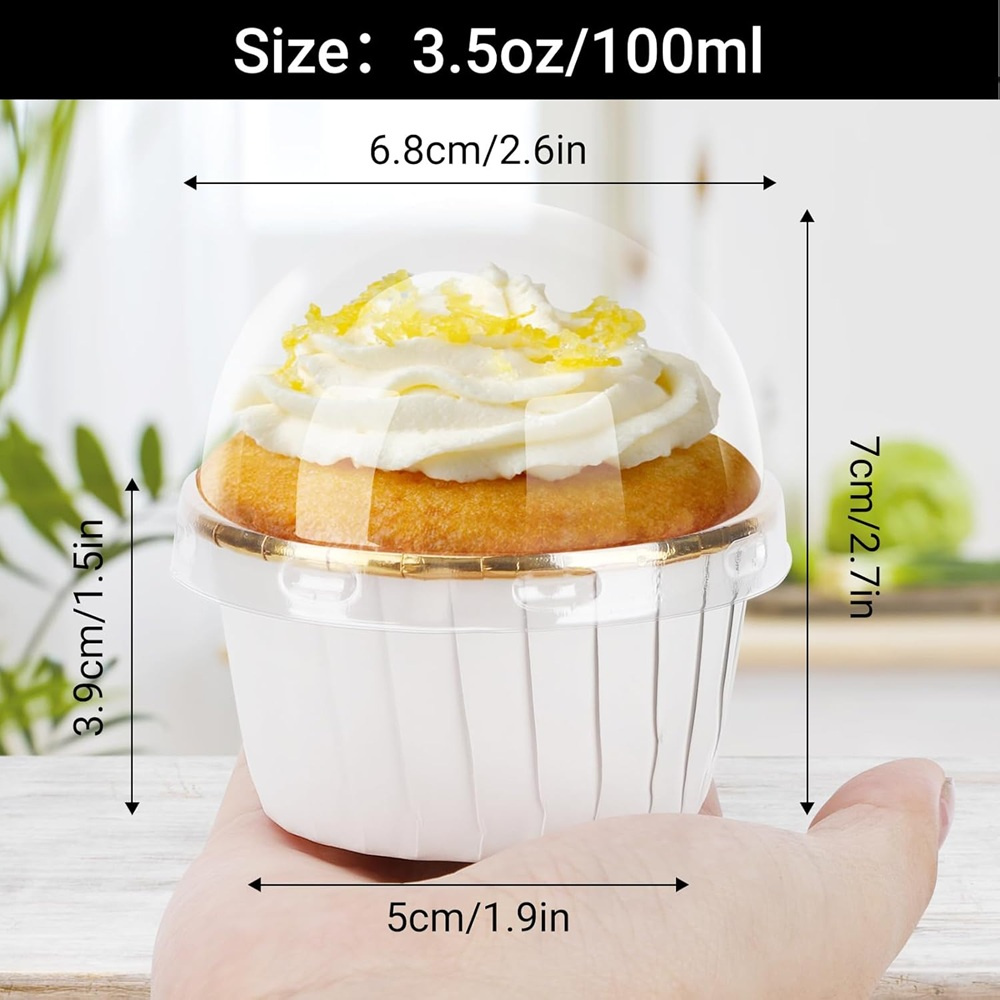 50 قطعة كأس الكعك ورقة مغلفة ك - مراجعة Kitchen And Baking Tools وسعره