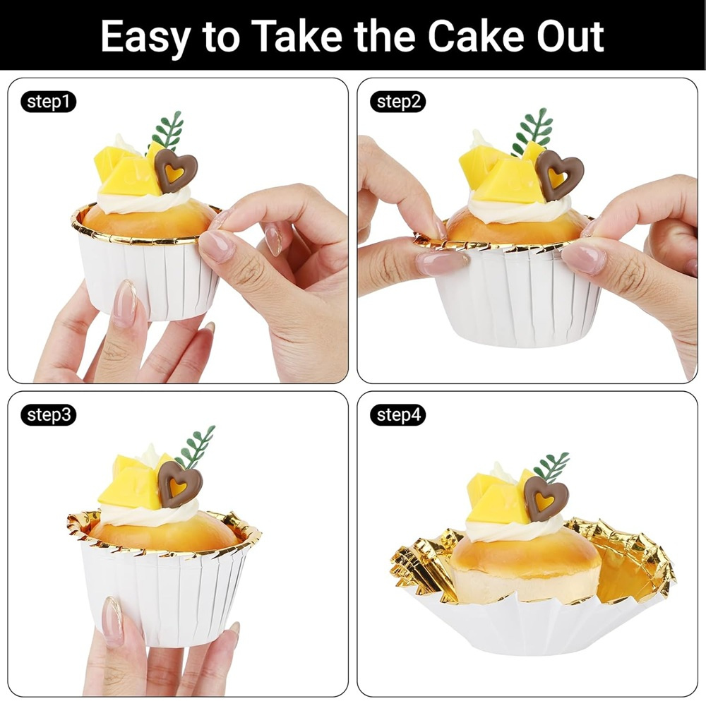 50 قطعة كأس الكعك ورقة مغلفة ك - مراجعة Kitchen And Baking Tools وسعره
