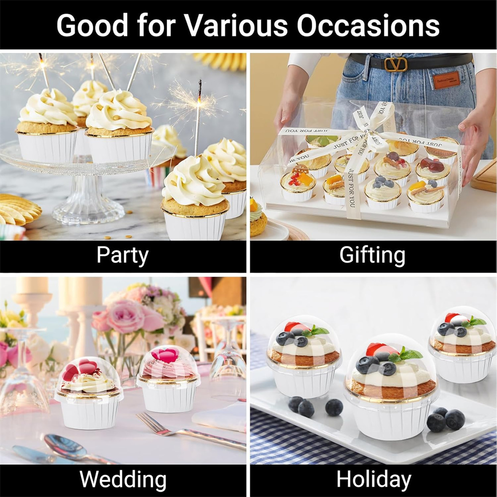50 قطعة كأس الكعك ورقة مغلفة ك - مراجعة Kitchen And Baking Tools وسعره