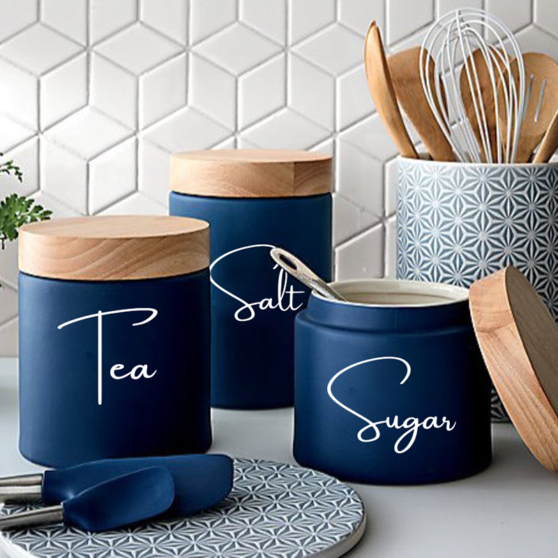 8 قطع من ملصقات جرة تنظيم المط - مراجعة Kitchen.Baking Labels وسعره