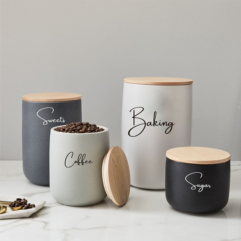 8 قطع من ملصقات جرة تنظيم المط - مراجعة Kitchen.Baking Labels وسعره