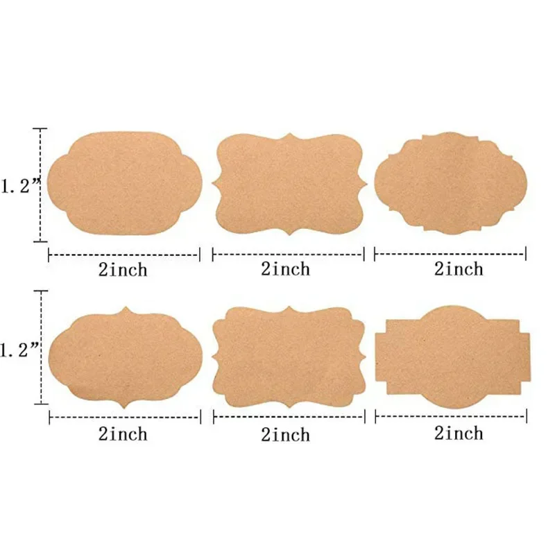 300 قطعة ملصق كرافت مكتوب بخط  - مراجعة Kitchen.Baking Labels وسعره