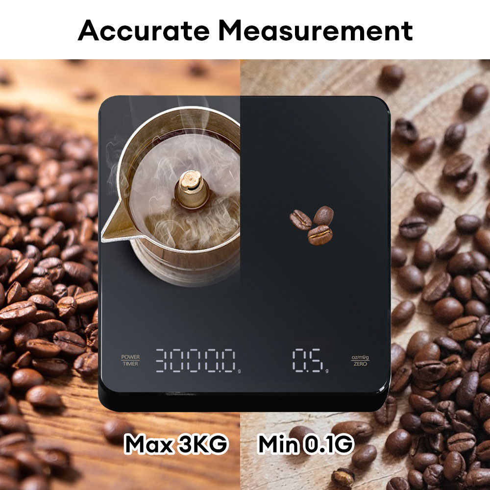 ميزان قهوة رقمي مع مؤقت شاشة L - مراجعة Kitchen Scale Precise وسعره
