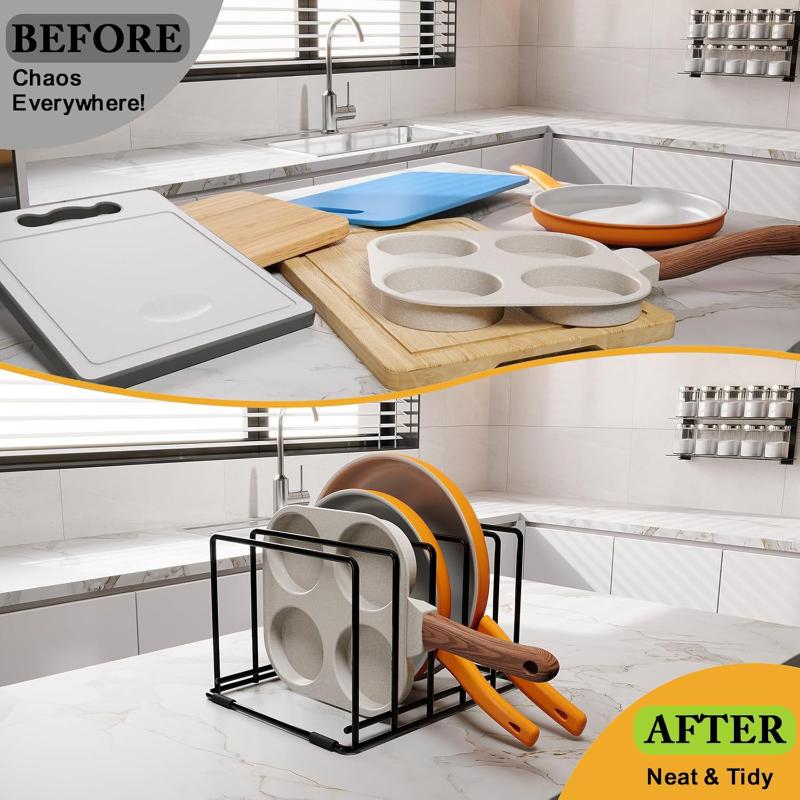 منظم أطباق المخبوزات وحامل ألو - مراجعة Kitchen Baking Tray Organiser وسعره