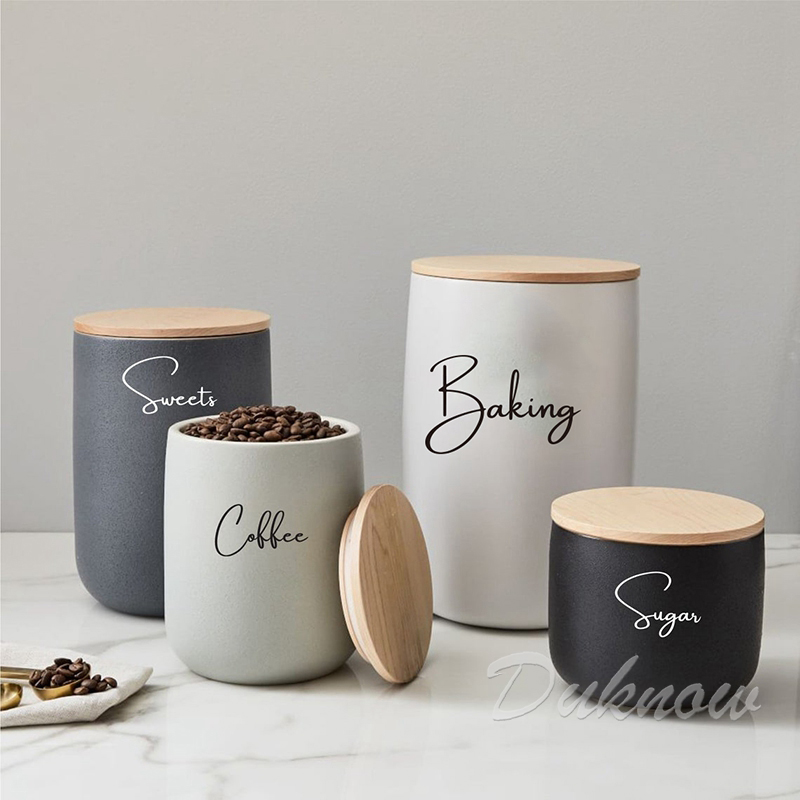 منظم المطبخ علبة جرة تسميات مل - مراجعة Kitchen.Baking Labels وسعره