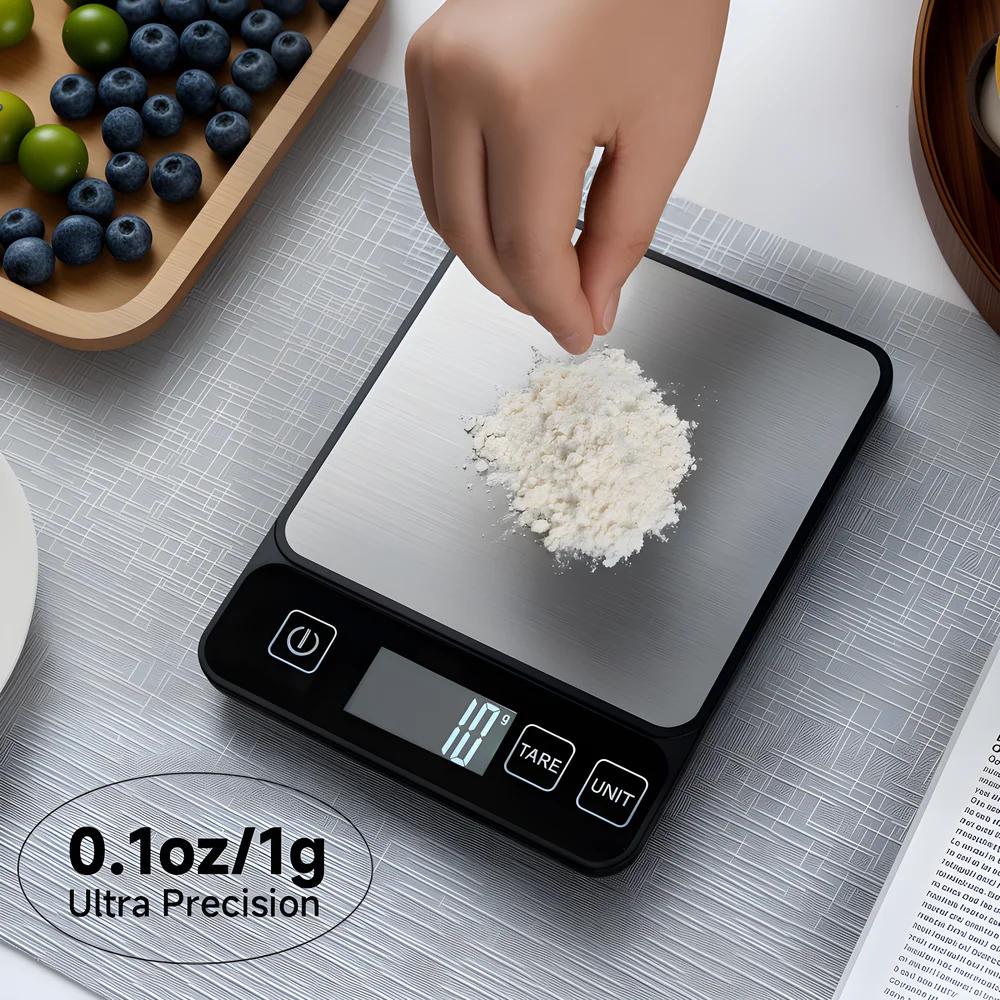 ميزان مطبخ 10 كجم، شاشة LCD رق - مراجعة Kitchen Scale Precise وسعره