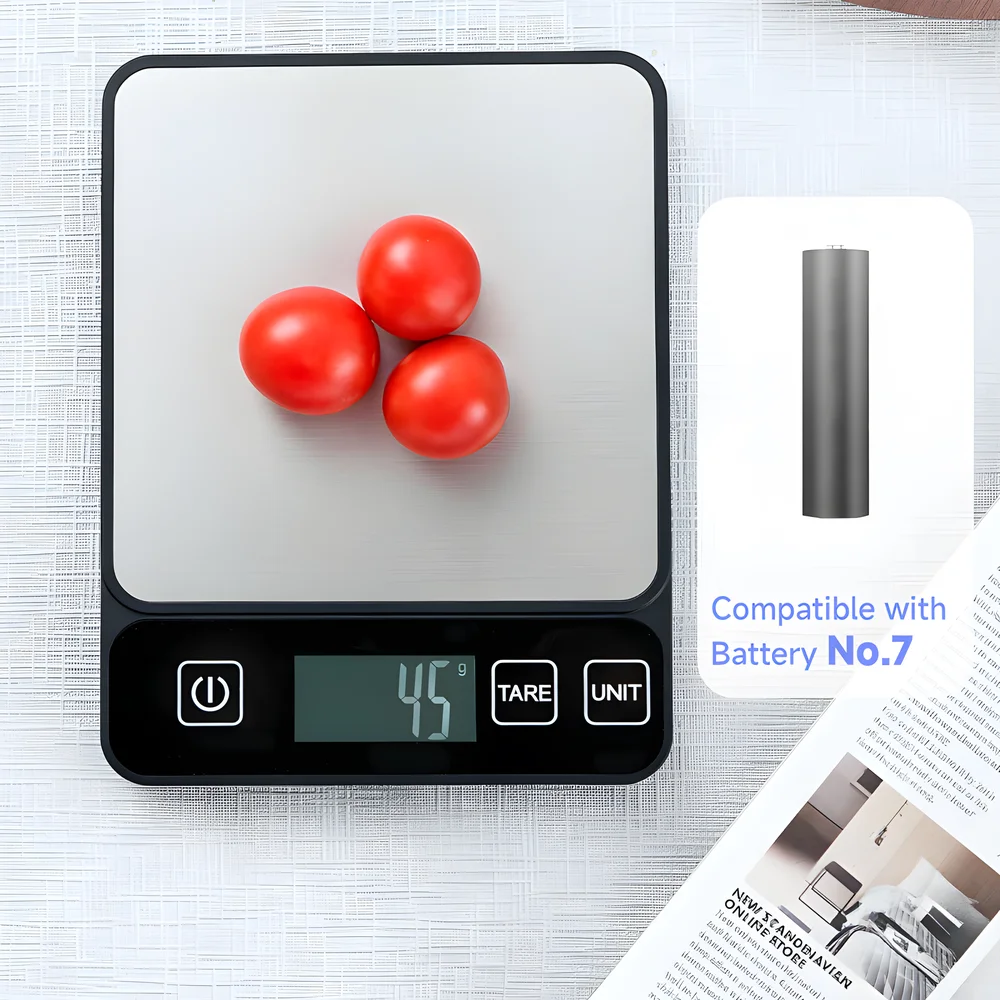 ميزان مطبخ 10 كجم، شاشة LCD رق - مراجعة Kitchen Scale Precise وسعره